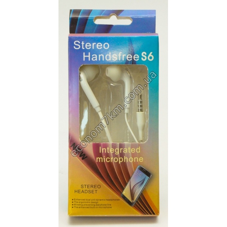 S2366 Аудио наушники S6 (с микрофоном) Вах